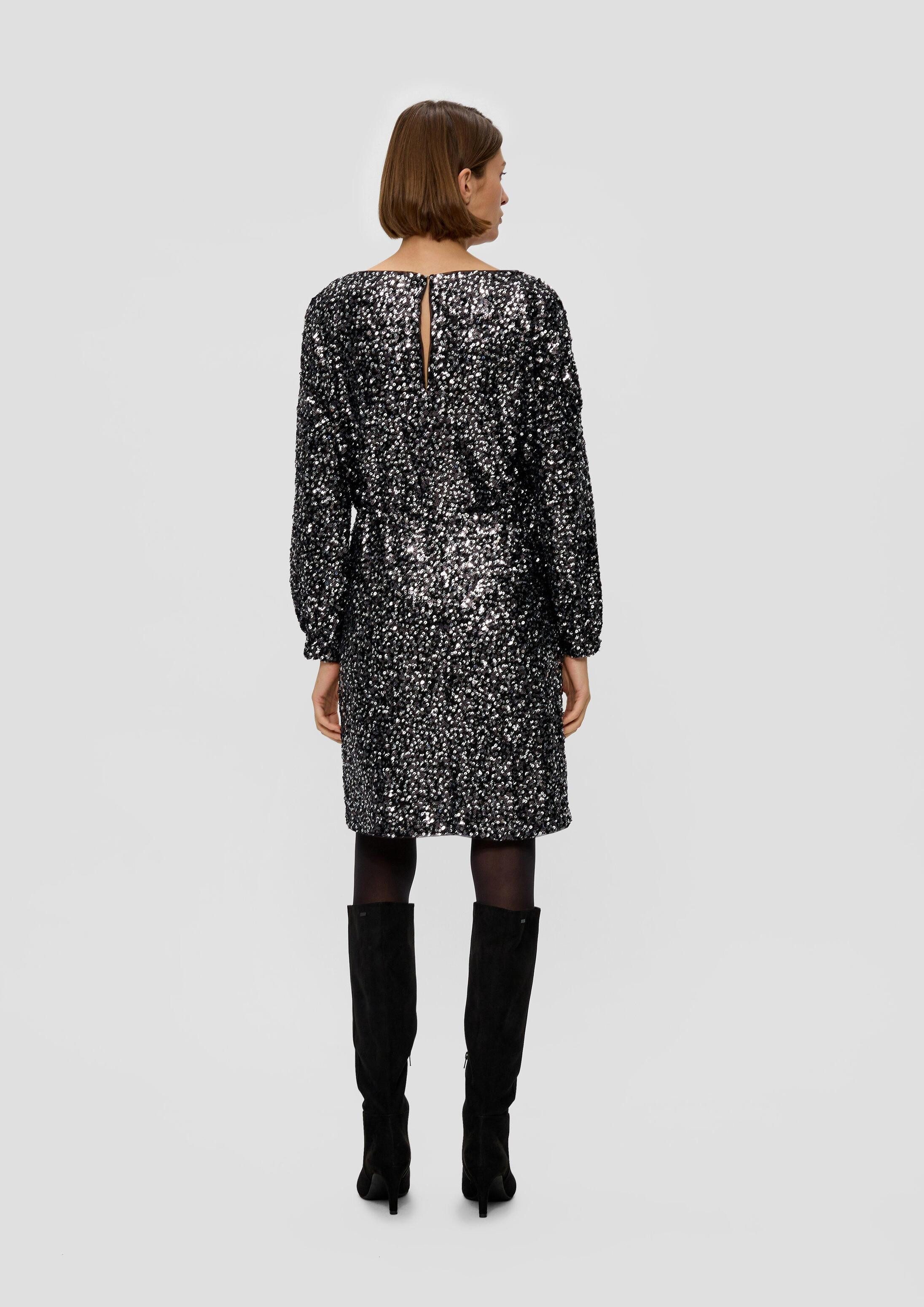 s.Oliver Minikleid Kleid Elegantes Paillettenkleid