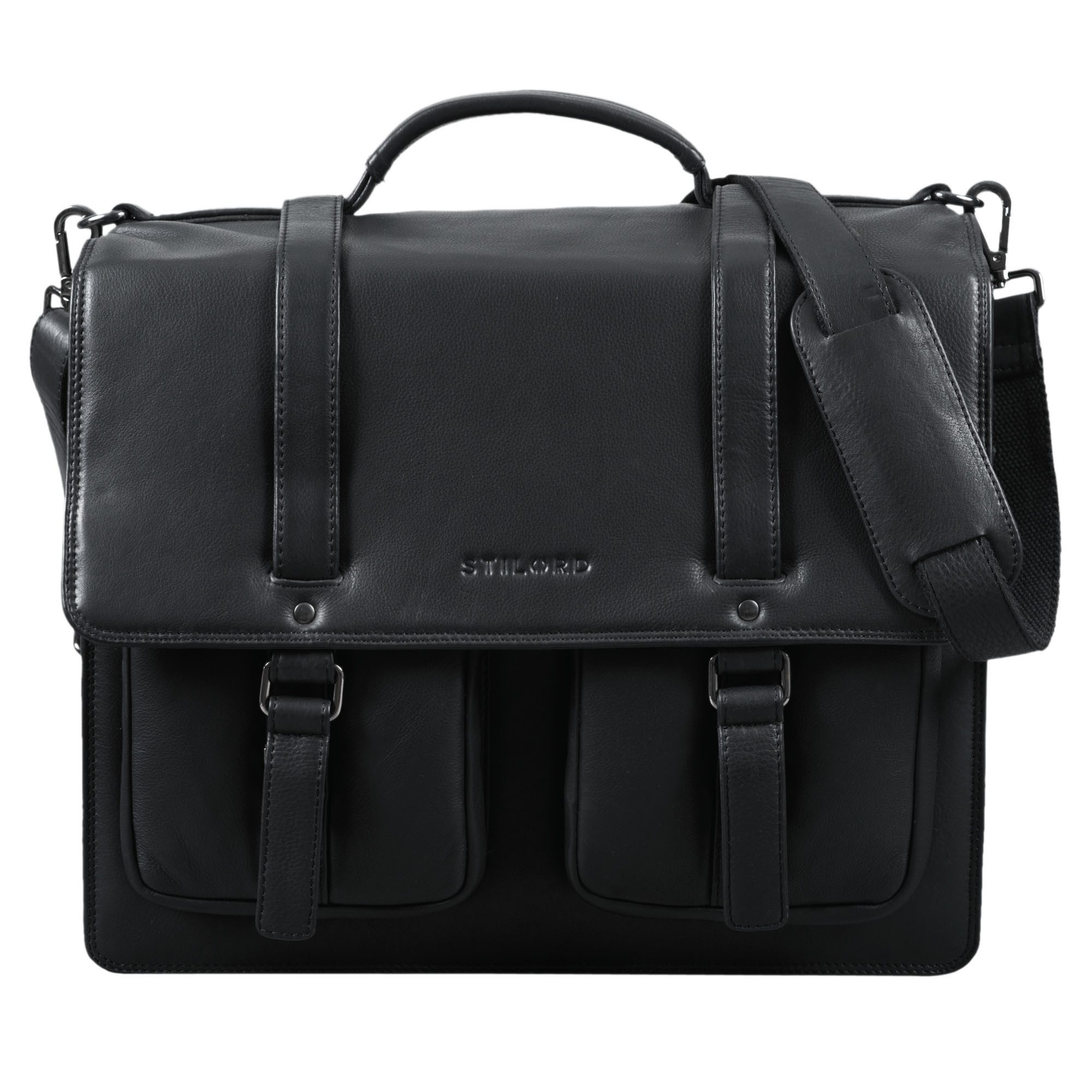 STILORD Aktentasche "Fernando" Ledertasche Aktentasche Vintage