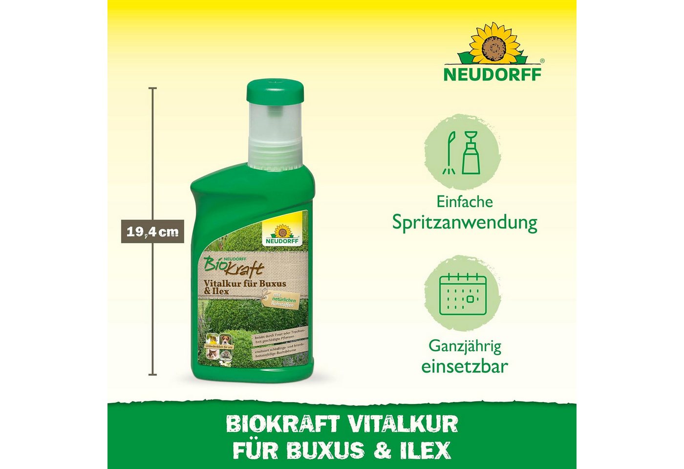 Thumbnail - Neudorff Pflanzenstärkungsmittel BioKraft Vitalkur für Buxus & Ilex 300ml