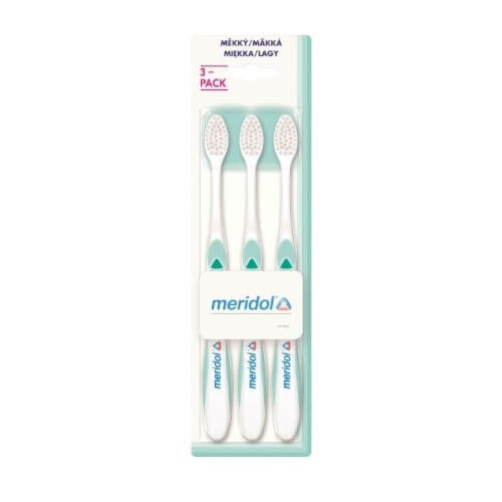 Meridol Zahnbürste Weiche Zahnbürste 3 Stück