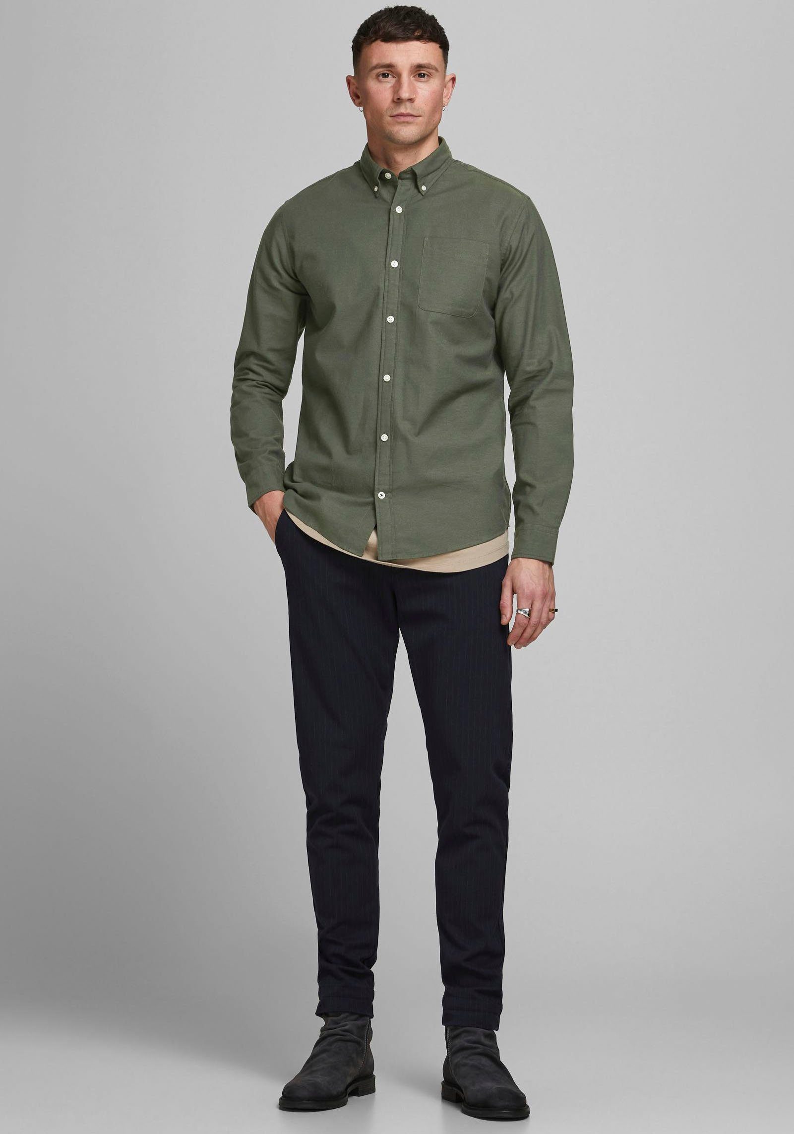 Jack & Jones Langarmhemd OXFORD SHIRT. Reduzierter Preis € 23,99. Unverbindliche Preisempfehlung € 29,99