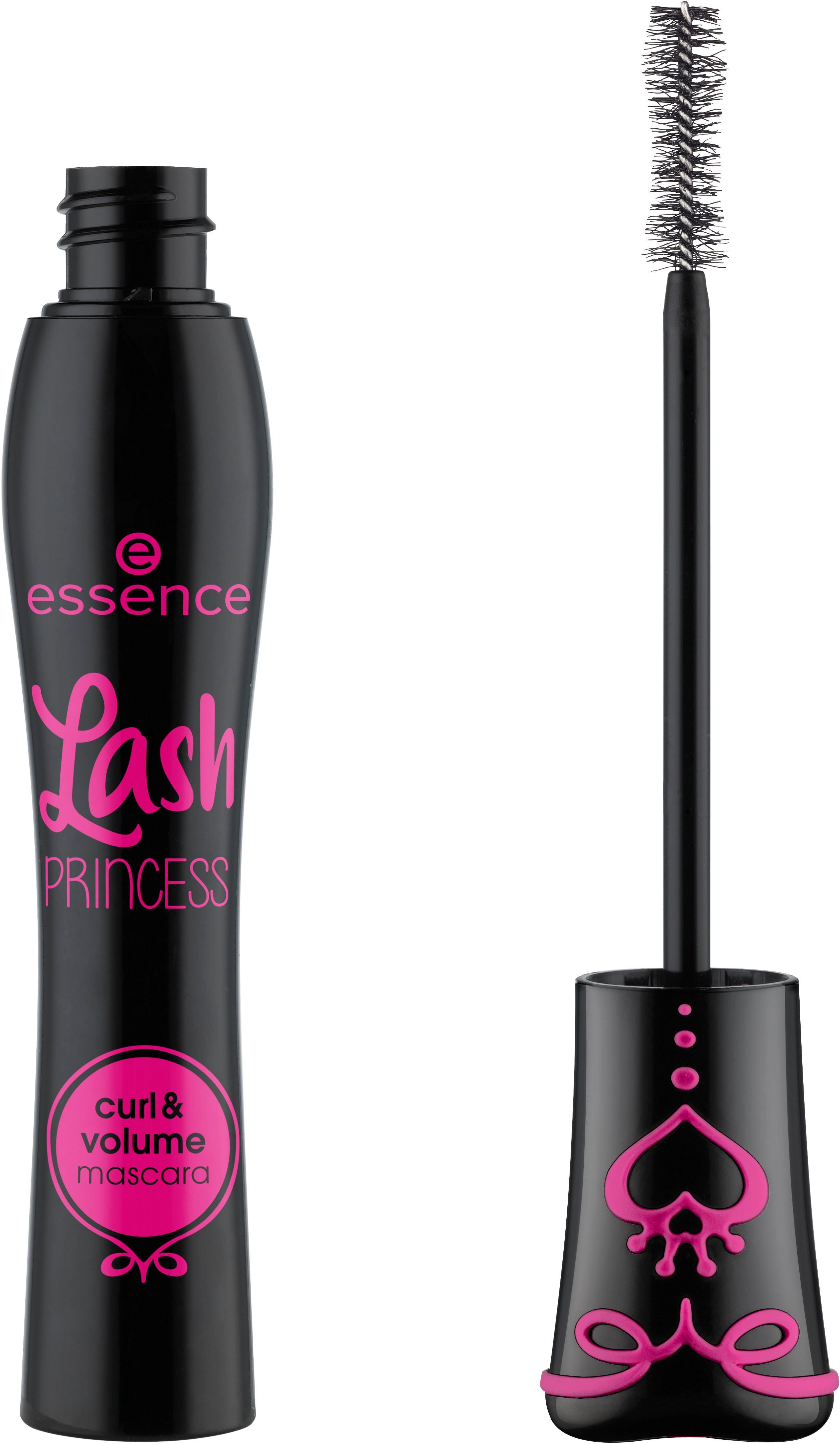 Essence Mascara Lash PRINCESS curl & volume mascara, 3-tlg., mit einzigartigem Design