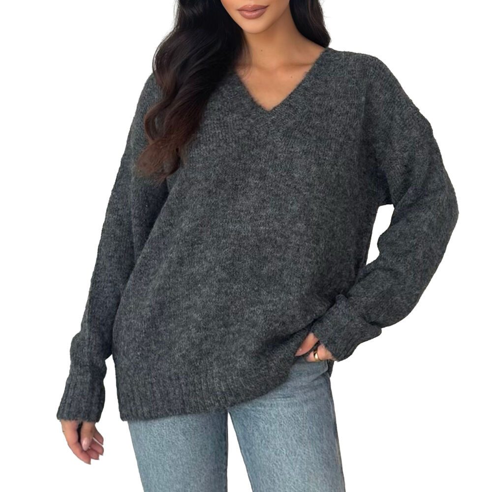 Ital-Design V-Ausschnitt-Pullover V-Ausschnitt Pullover für Damen günstig online kaufen