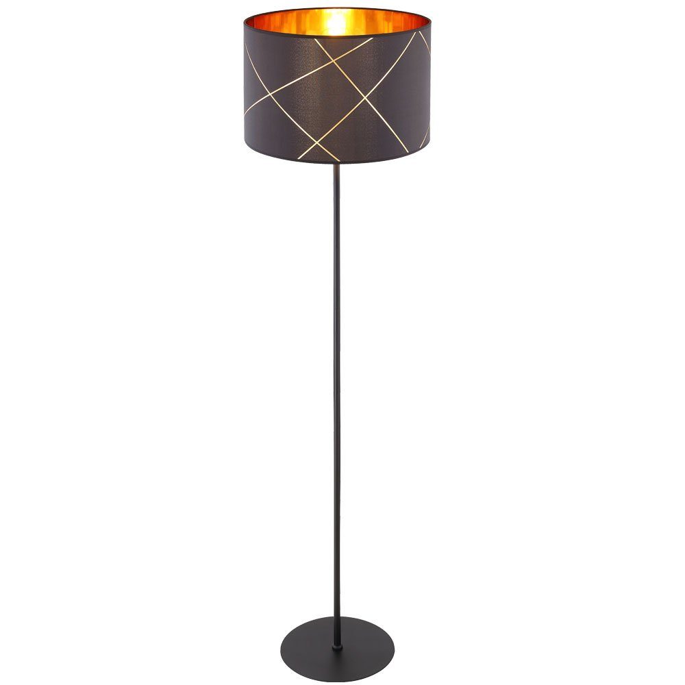 Stehlampe, Leuchtmittel Warmweiß, Neutralweiß, inklusive, Globo RGB Standlampe Stehleuchte LED Farbwechsel, CCT LED Tageslichtweiß, Kaltweiß, dimmbar gold schwarz Smart