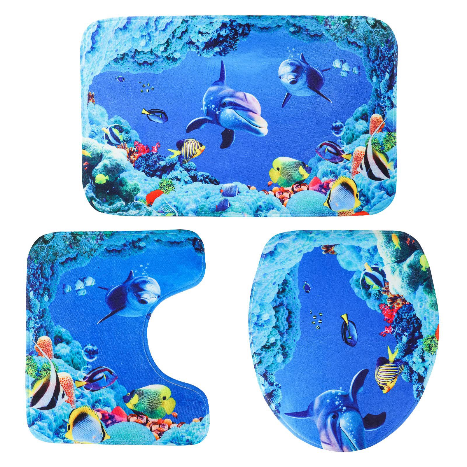 Youyijia Duschmatte Rutschfeste Badematten mit Ozeanmuster, weich & schnell günstig online kaufen