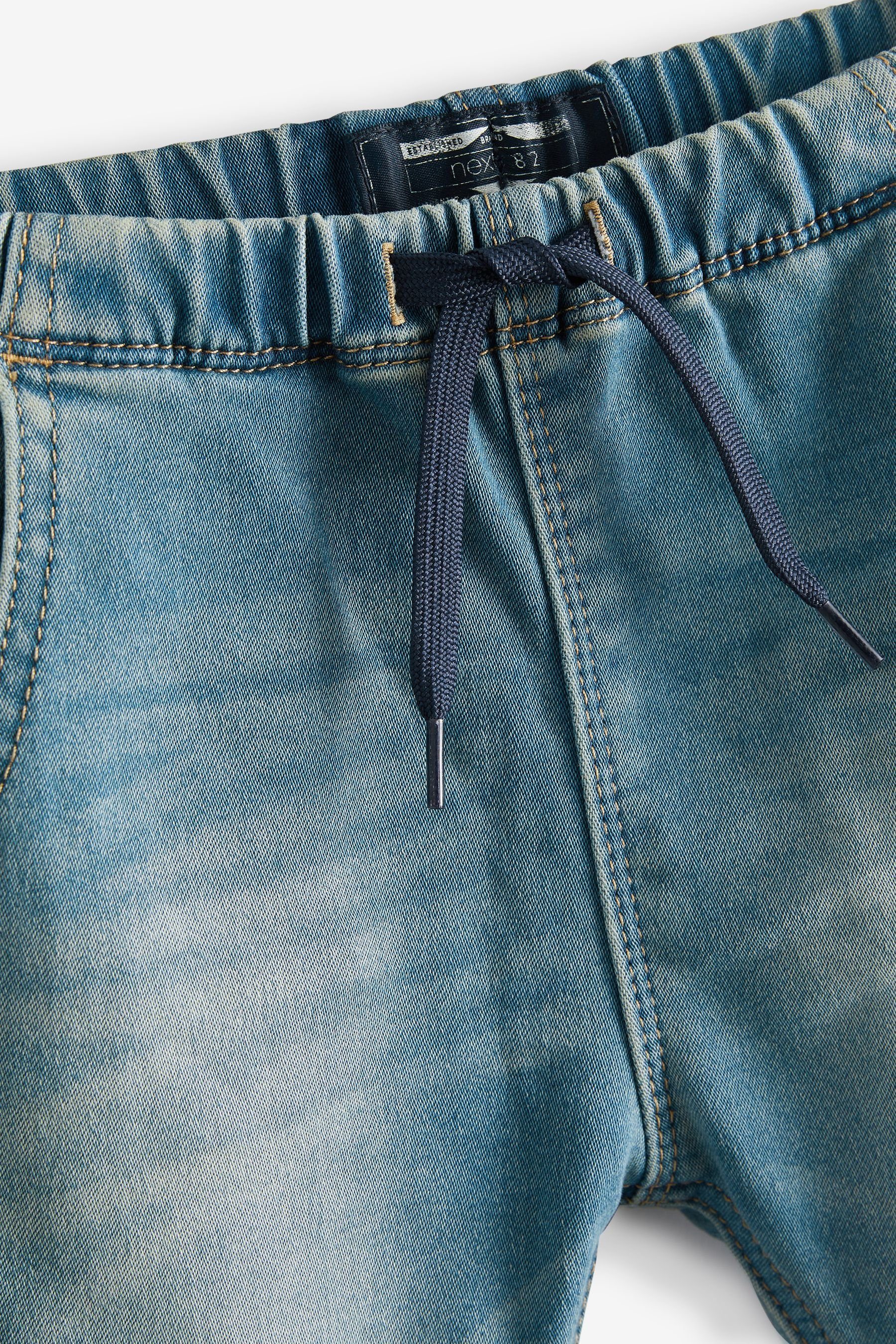 Next Schlupfjeans Superweiche Jeans Denim (1-tlg) zum Stretch mit Blue Hineinschlüpfen Mid