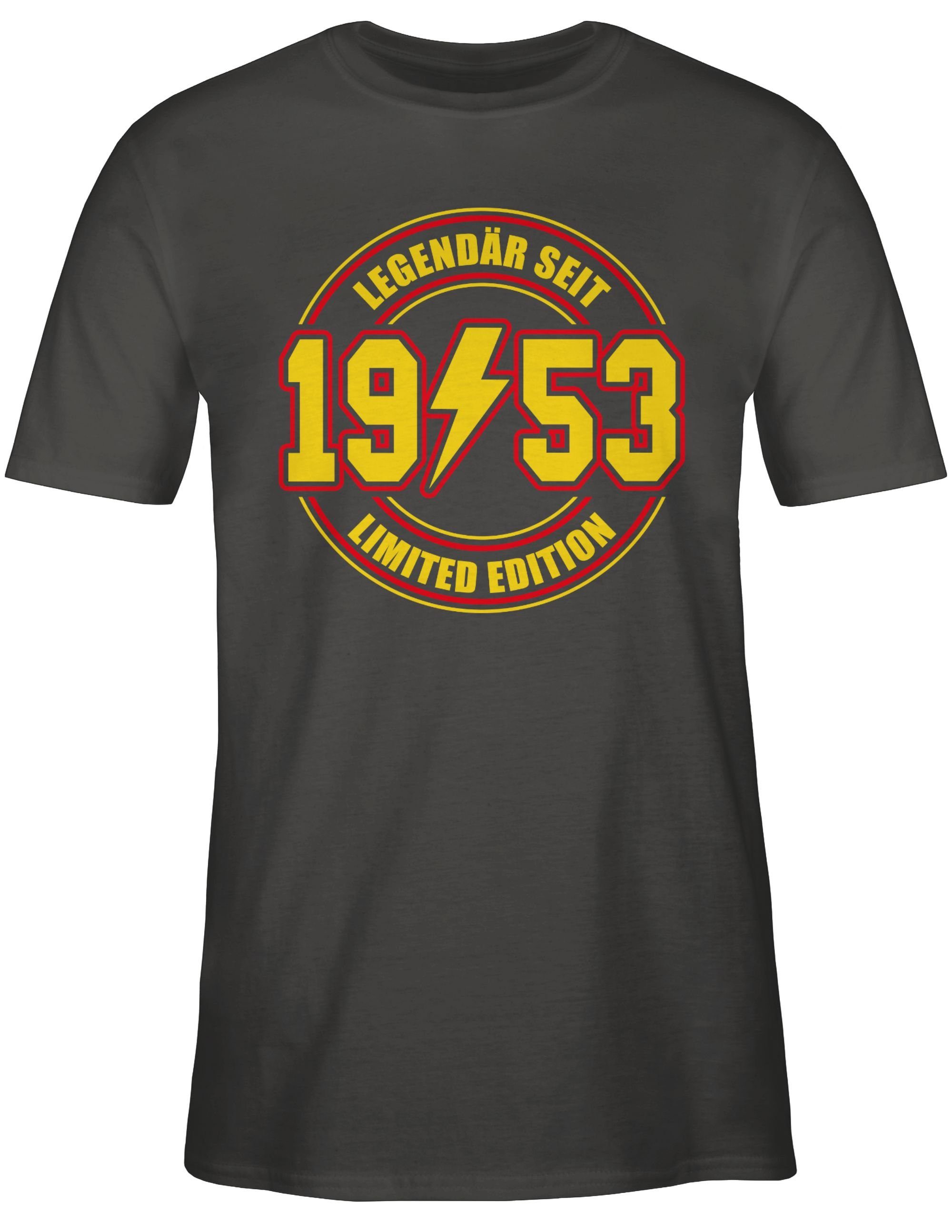Limited Shirtracer Geburtstag Legendär seit Dunkelgrau 1953 3 70. Edition T-Shirt