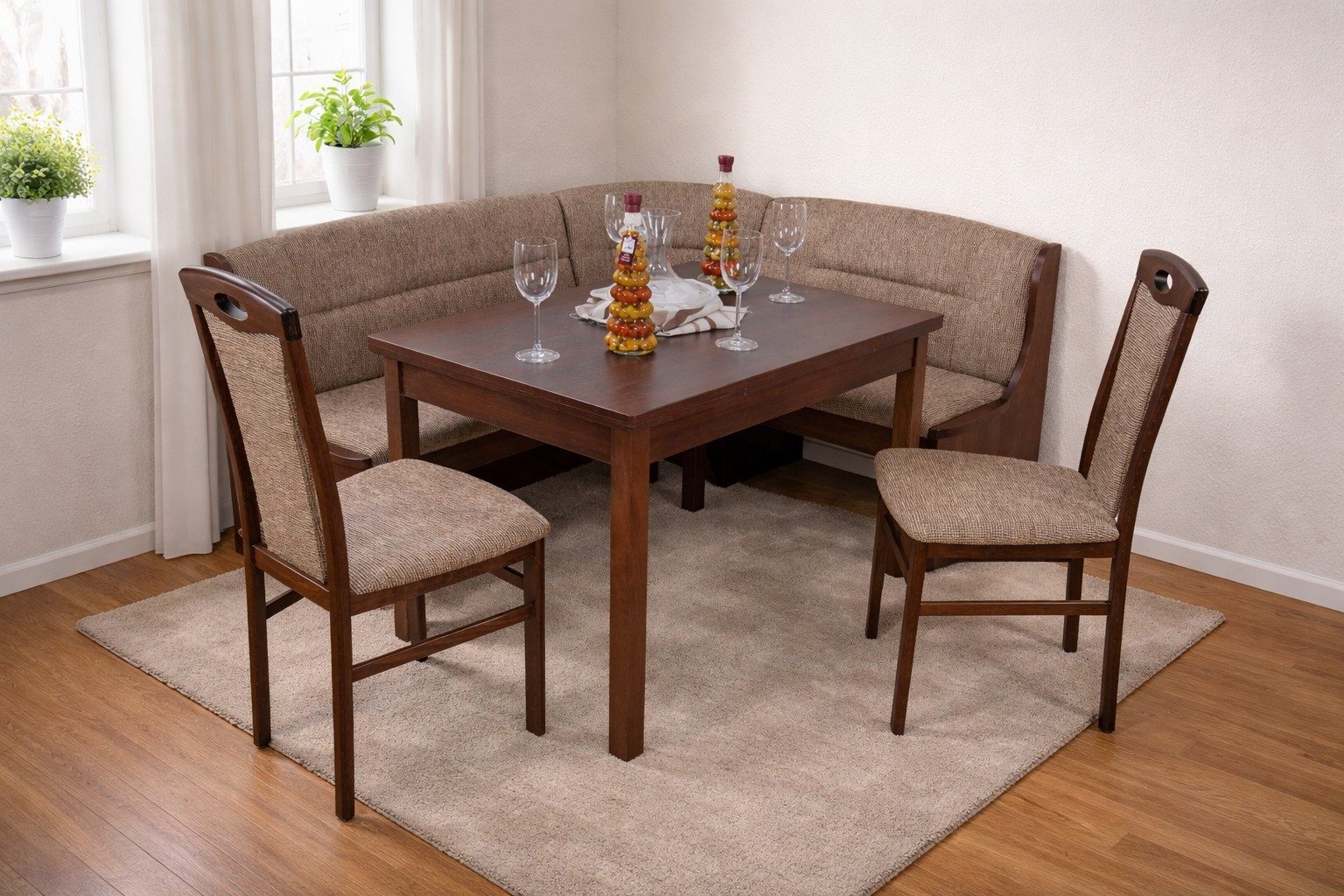 Eckbankgruppe 4tlg. Eckbankgruppe, Stellfläche 125x165 cm