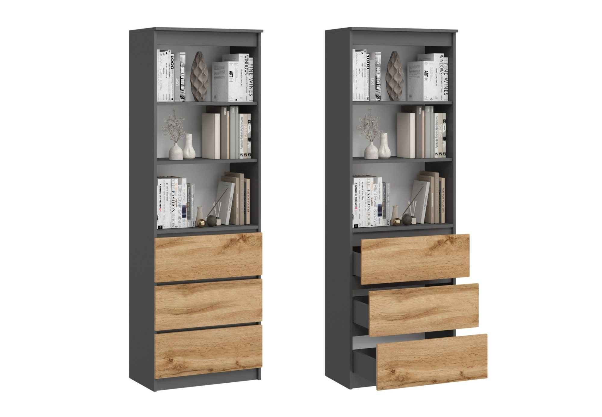 Home Collective Aktenregal mit 3 Schubladen günstig online kaufen