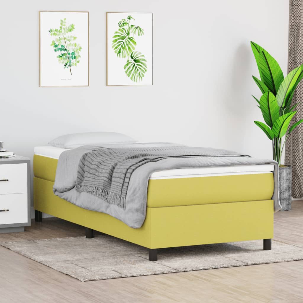 Vidaxl Boxspringbett Grün 90x190 Cm Stoff günstig online kaufen