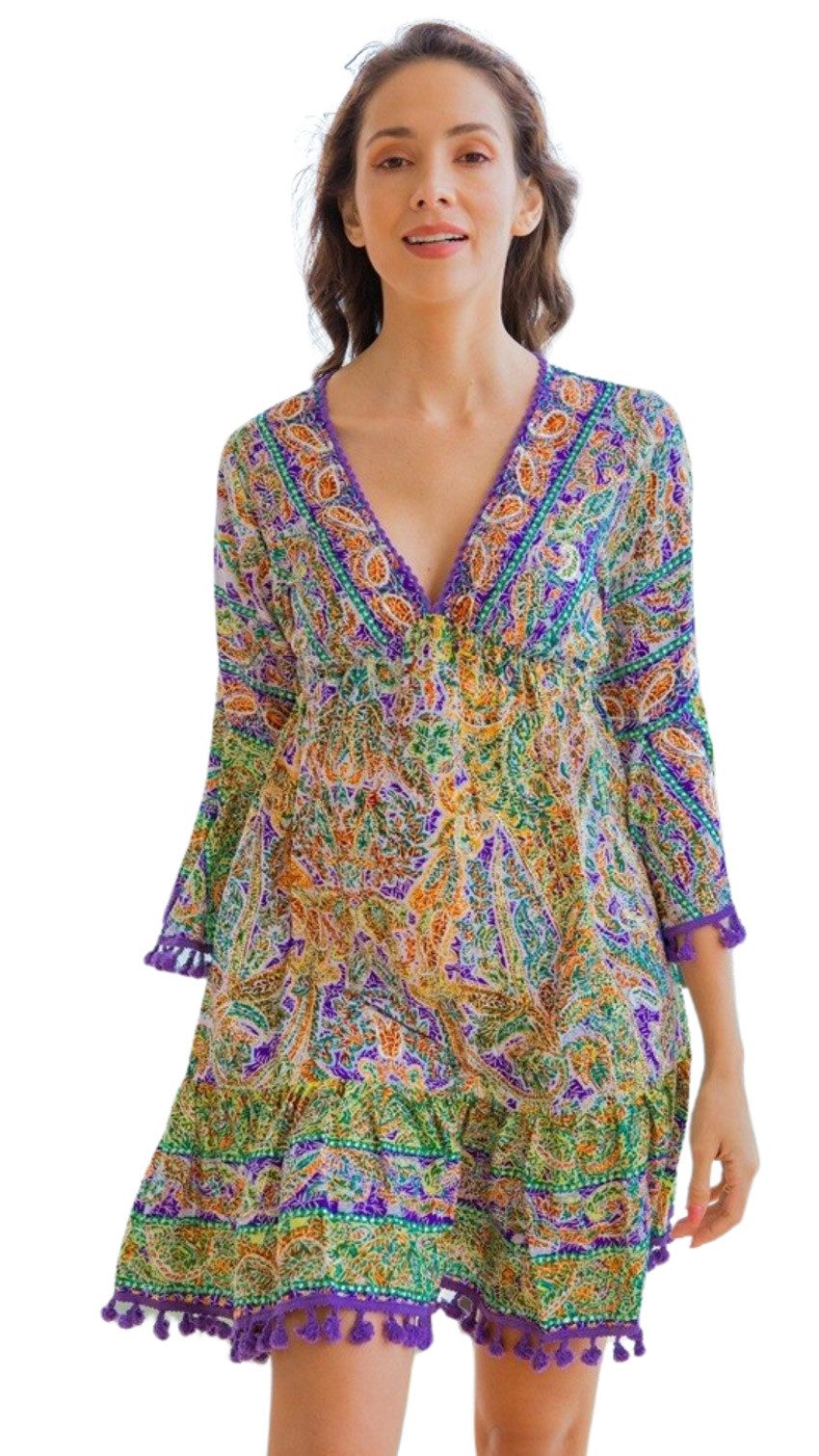 Charis Moda Tunikakleid Sommerkleid im Bohéme günstig online kaufen