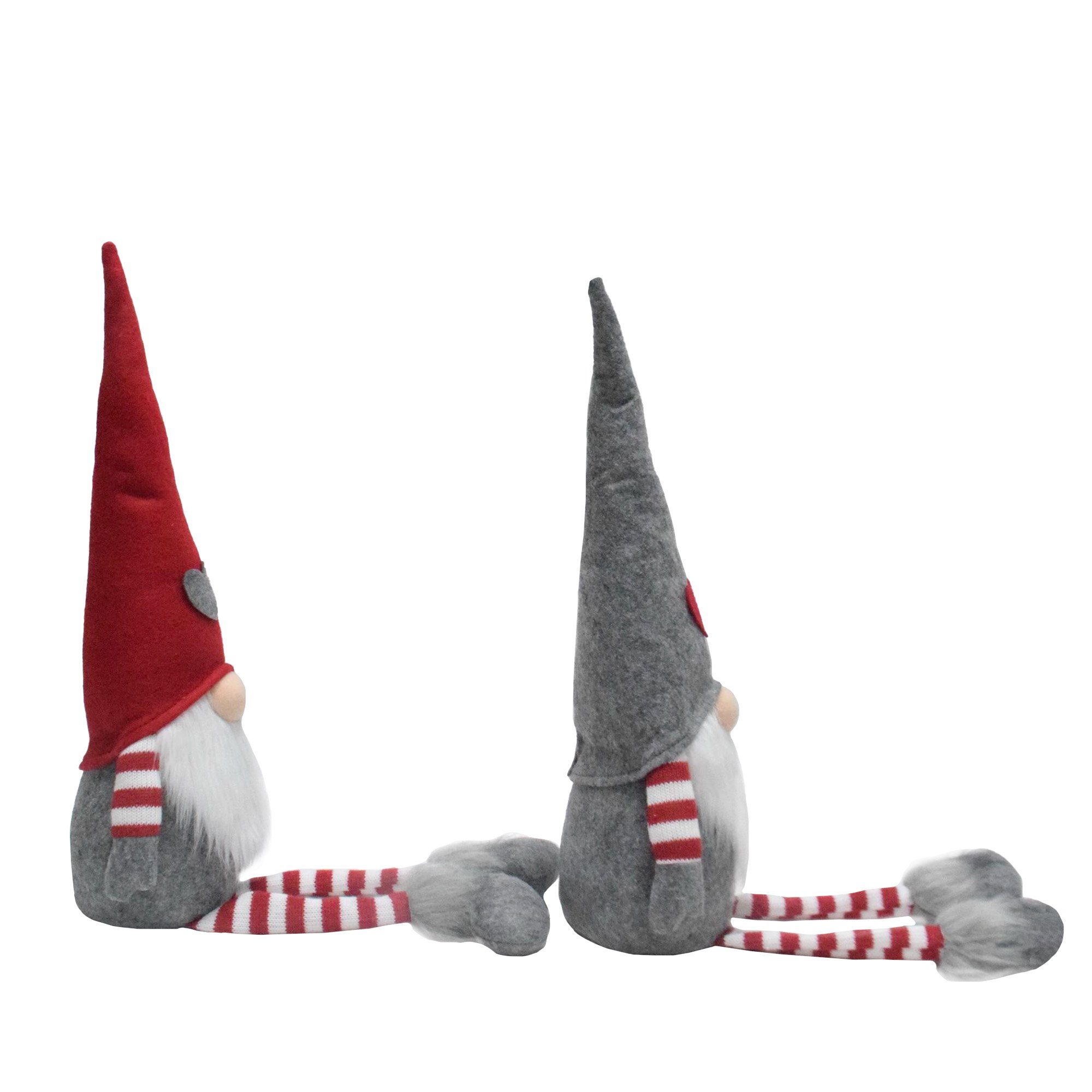 Lemodo Wichtel Kantenhocker 2er Set, Weihnachtsdeko