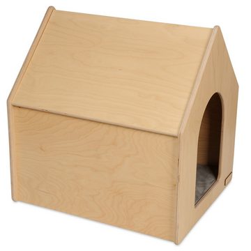 NYVI Tierbett Hundehütte NYVIPet Rico Hundebett Hundehaus, Polyester, Mit Viskoelastischem Hundekissen - Für Kleine & Mittlere Hunde