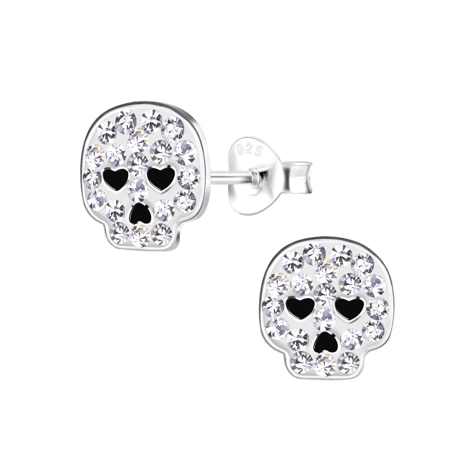 Ohrring-Set Totenkopf Kinder Ohrringe 925 Silber