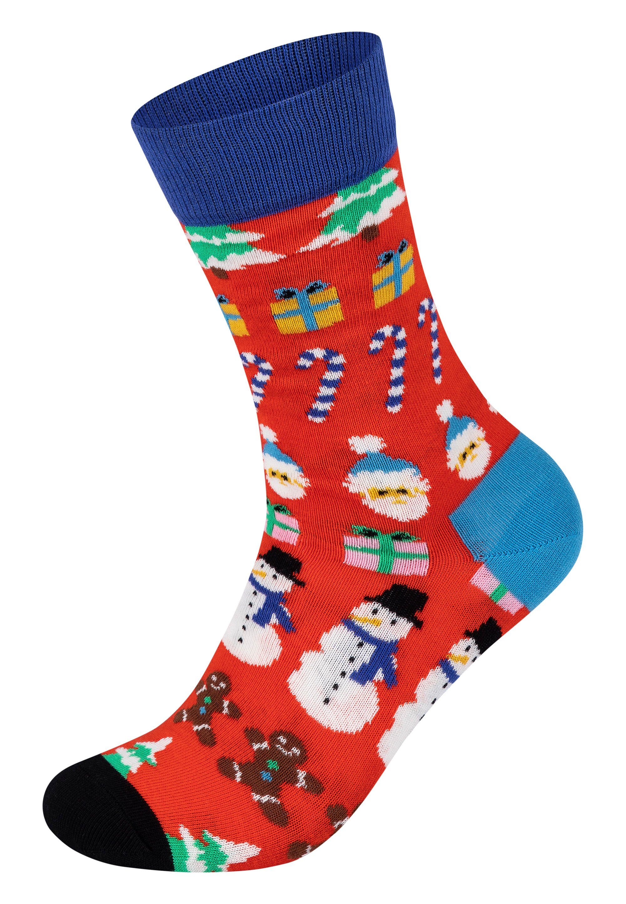 Snowman Aus Happy Christmas-Jumbo weicher Socks Basicsocken Baumwolle