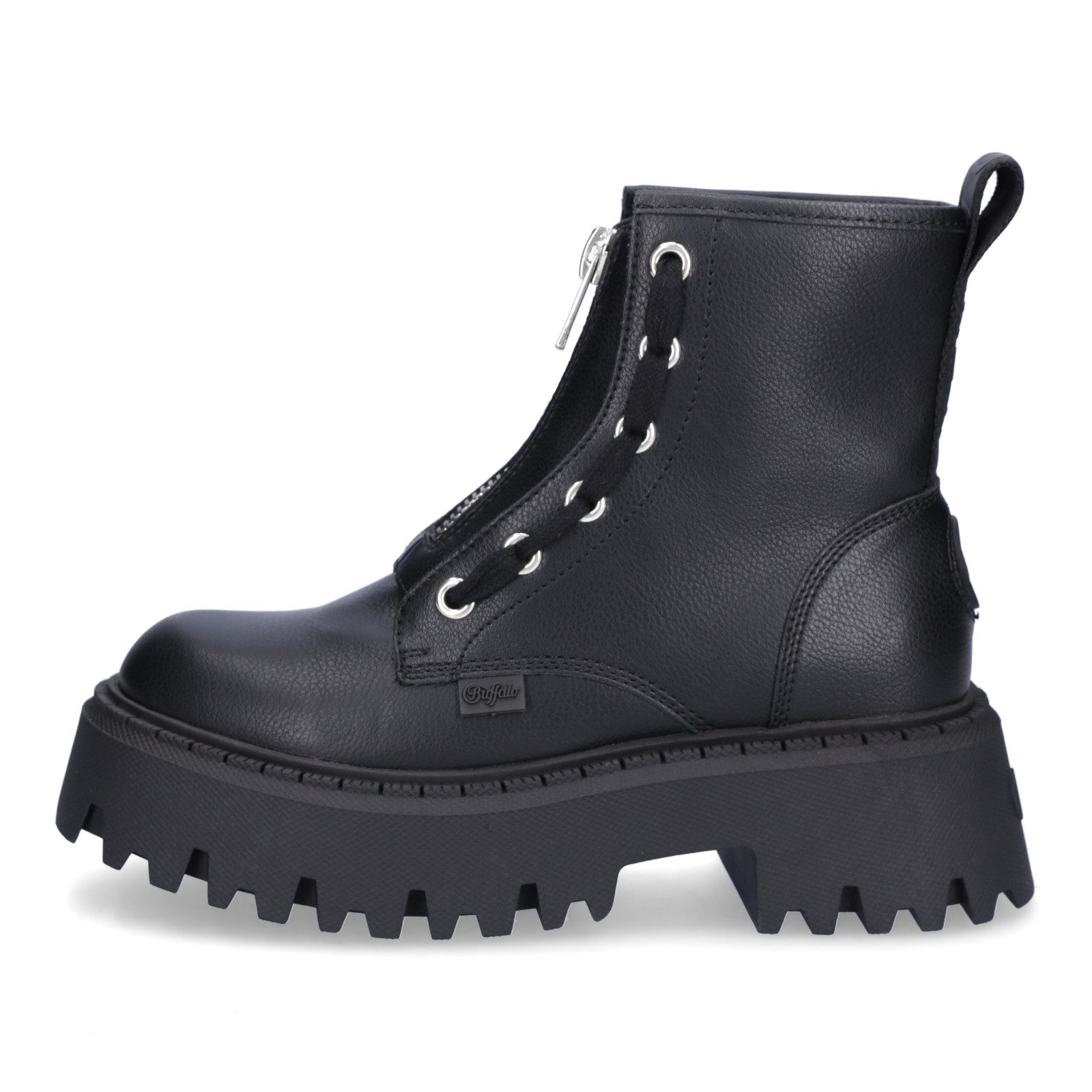 Buffalo Buffalo Damen Boot Aspen Front Zip schwarz Ankleboots günstig online kaufen