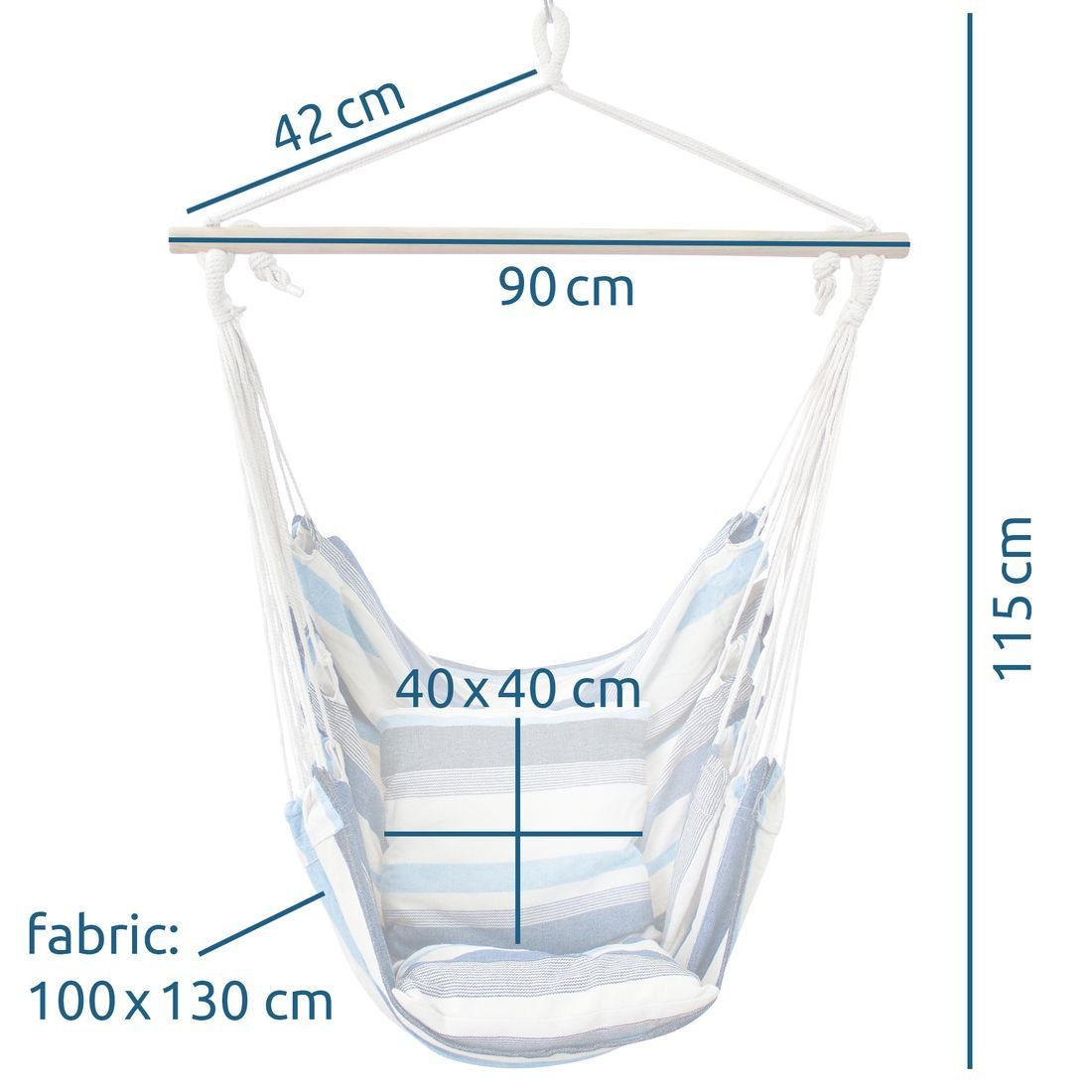 yourGEAR Hängestuhl yourGEAR Lombok Aqua Hängesessel günstig online kaufen