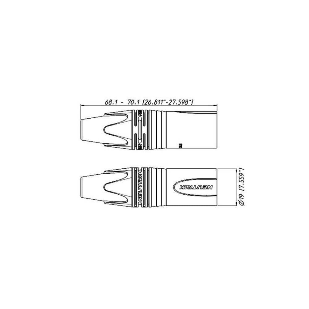 Neutrik XLR-Kabelstecker Serie XX NC5MXX Audio- & Video-Adapter
