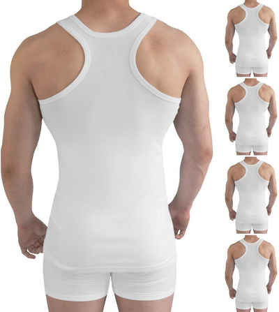 normani Unterhemd 5 Stück Herren-Unterhemd Rambo ohne kratzendes Innenlabel