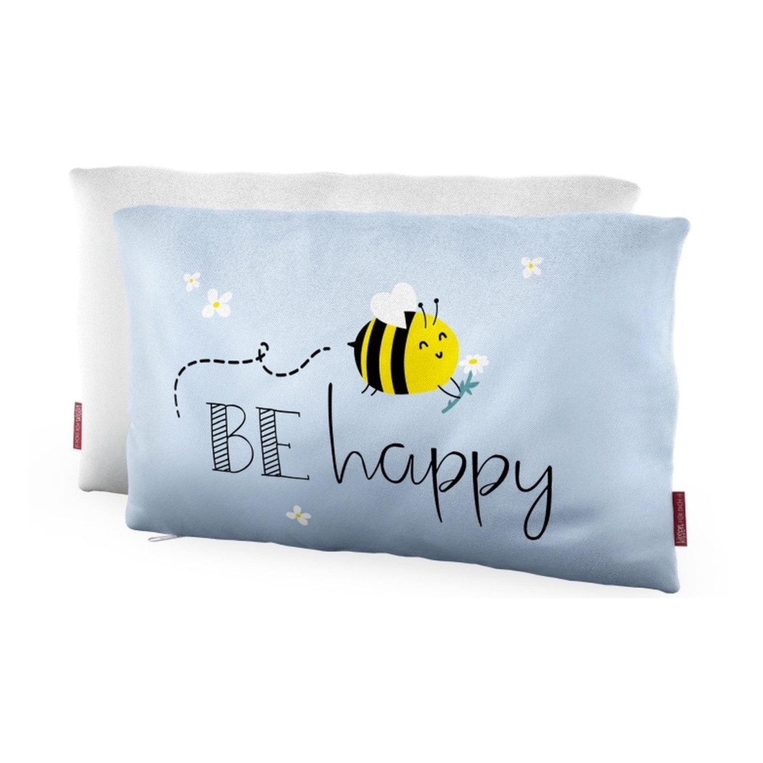 La Vida Dekokissen Be Happy, Farbe: Mehrfarbig, Motiv: Biene
