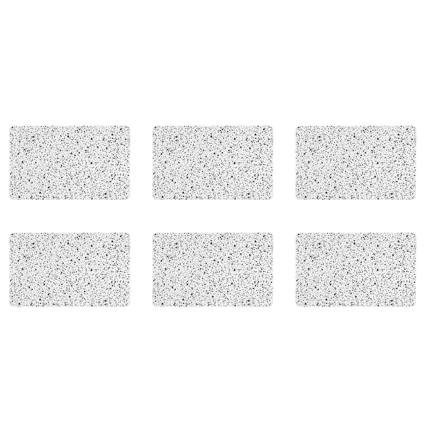 RICOLOR Schneidebrett Frühstücksbrettchen Granit-Optik, HPL, 23,5 x 14,5 cm, HPL, 23,5 x 14,5 cm (6er Pack)