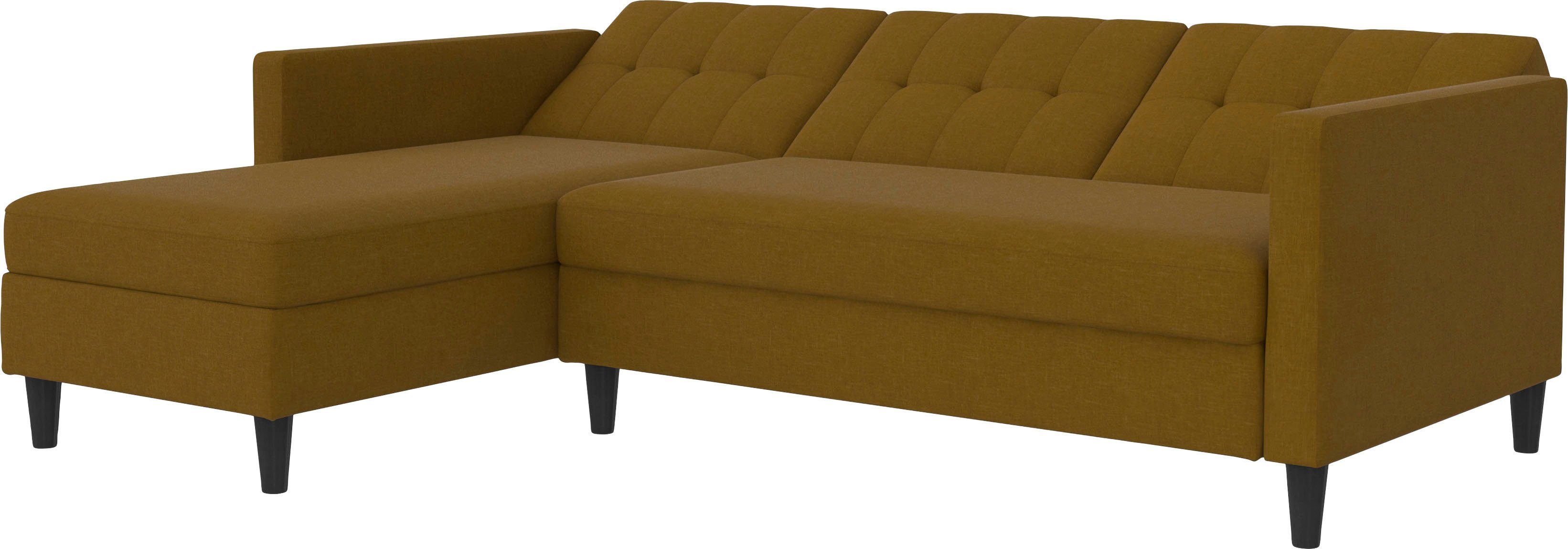 mit montierbar Recamiere Home Stauraum, Hartford, Dorel und Ecksofa Bettfunktion beidseitig