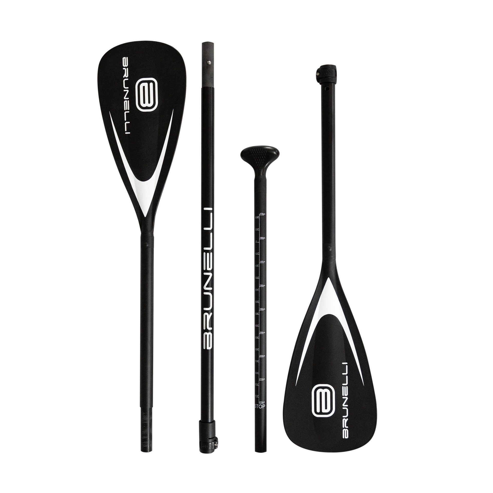 Brunelli BRUNELLI Hybrid Fiberglass-Nylon Paddle 2-in-1 iSUP & Kajak Paddel SUP-Paddel