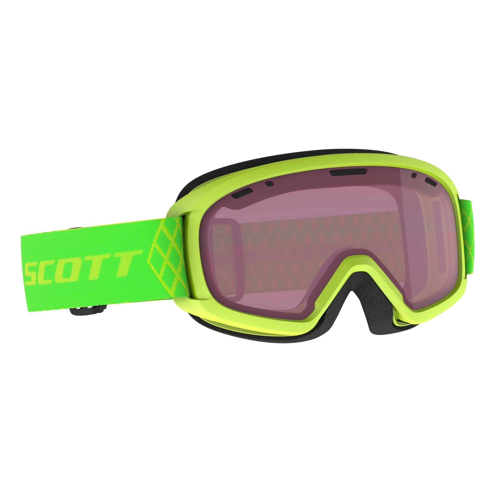 Scott Skibrille Scott Junior Witty Goggle Kinder Accessoires High Viz Green - Enhancer