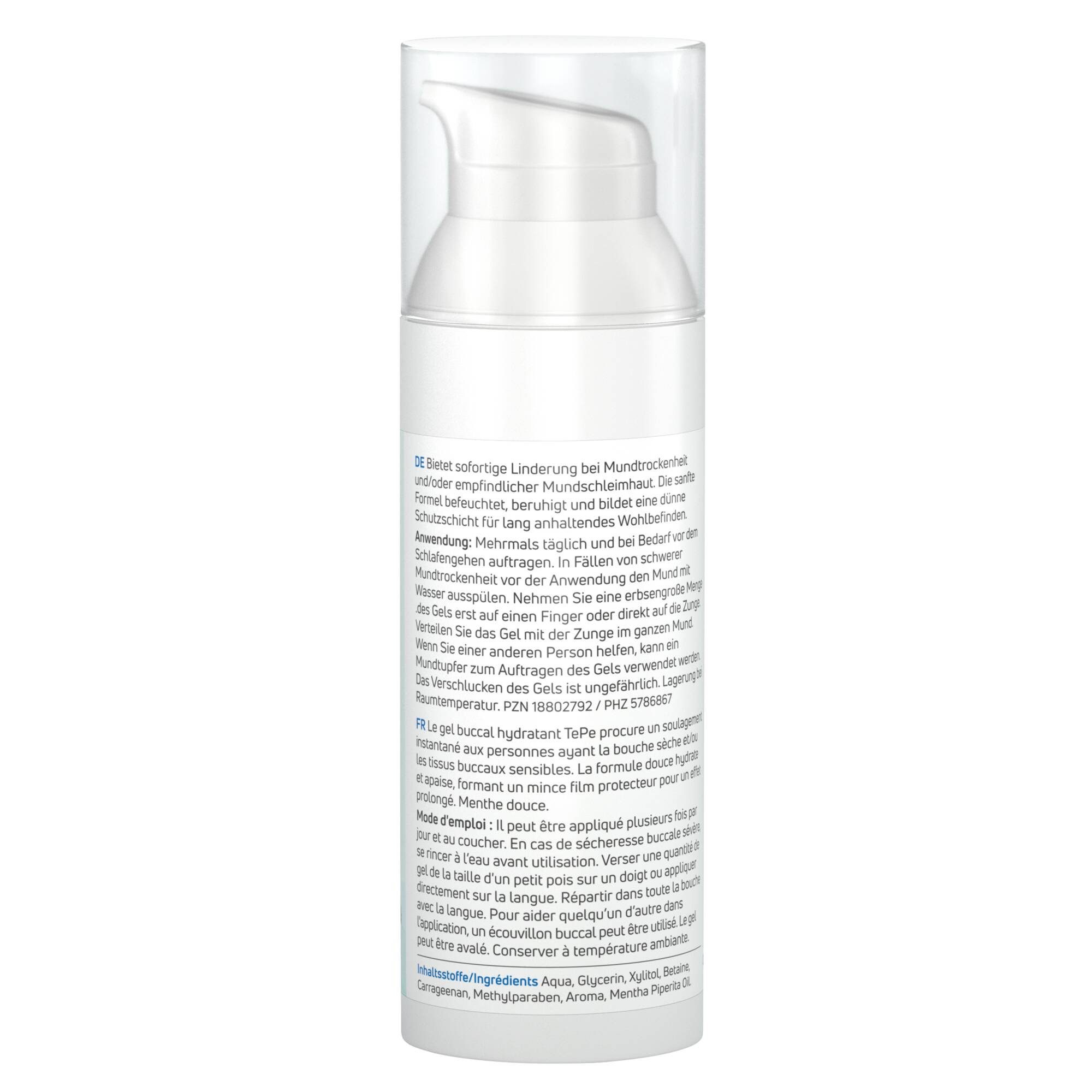 TePe Mundwasser Feuchtigkeitsspendendes Mundgel bei Mundtrockenheit, milde Minze, (2er Set, 2-tlg)