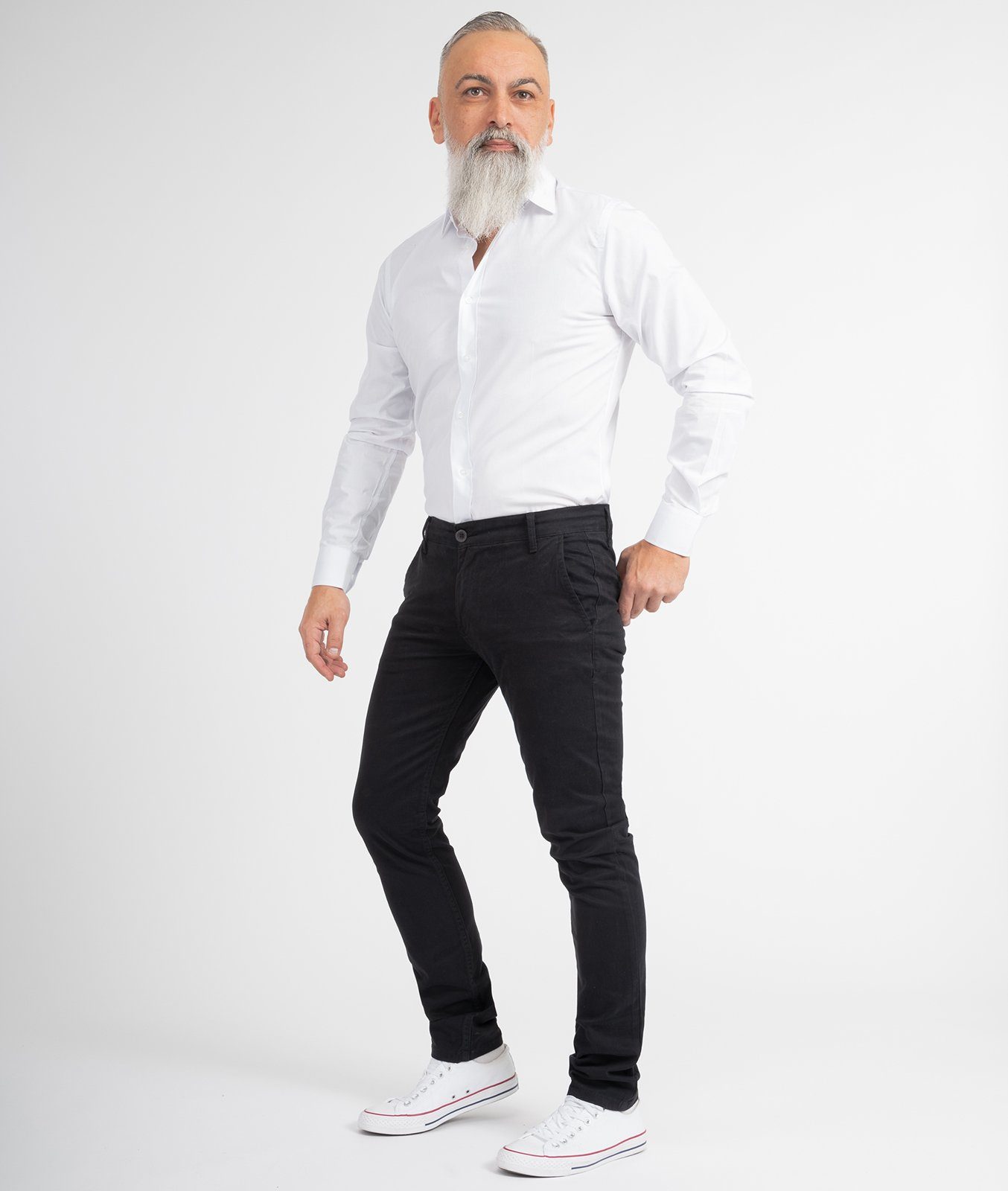 Indumentum Chinohose Herren Slim Fit Hose IS-305