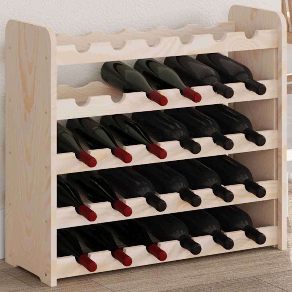 vidaXL Weinregal Weinregal 67,5x25x60 cm Massivholz Kiefer, 1-tlg.