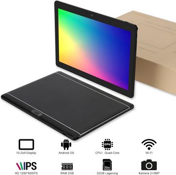 Veidoo Tablet (10,1", 32 GB, Android 10, Android Tablet, 2GB RAM, 32GB ROM, Quad Core 3G GPS Google Play)