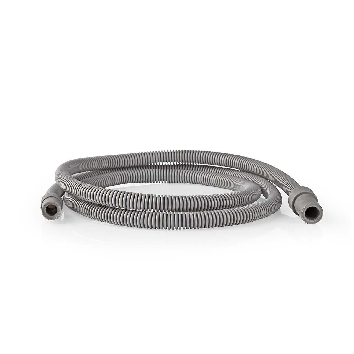 Nedis Waschmaschinenschlauch DROH0810SSP15, 8 mm, 10 mm, für Kondenstrockner, Gummi/Kunststoff, grau