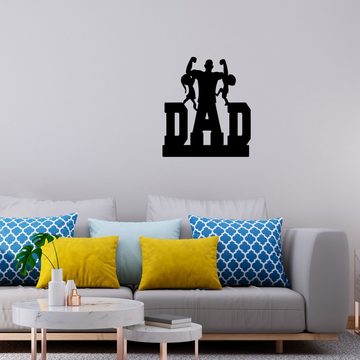 LEON FOLIEN Dekofigur DAD Papa Led Wand-Lampe beleuchtet Vatertagsgeschenk Schwarz #26