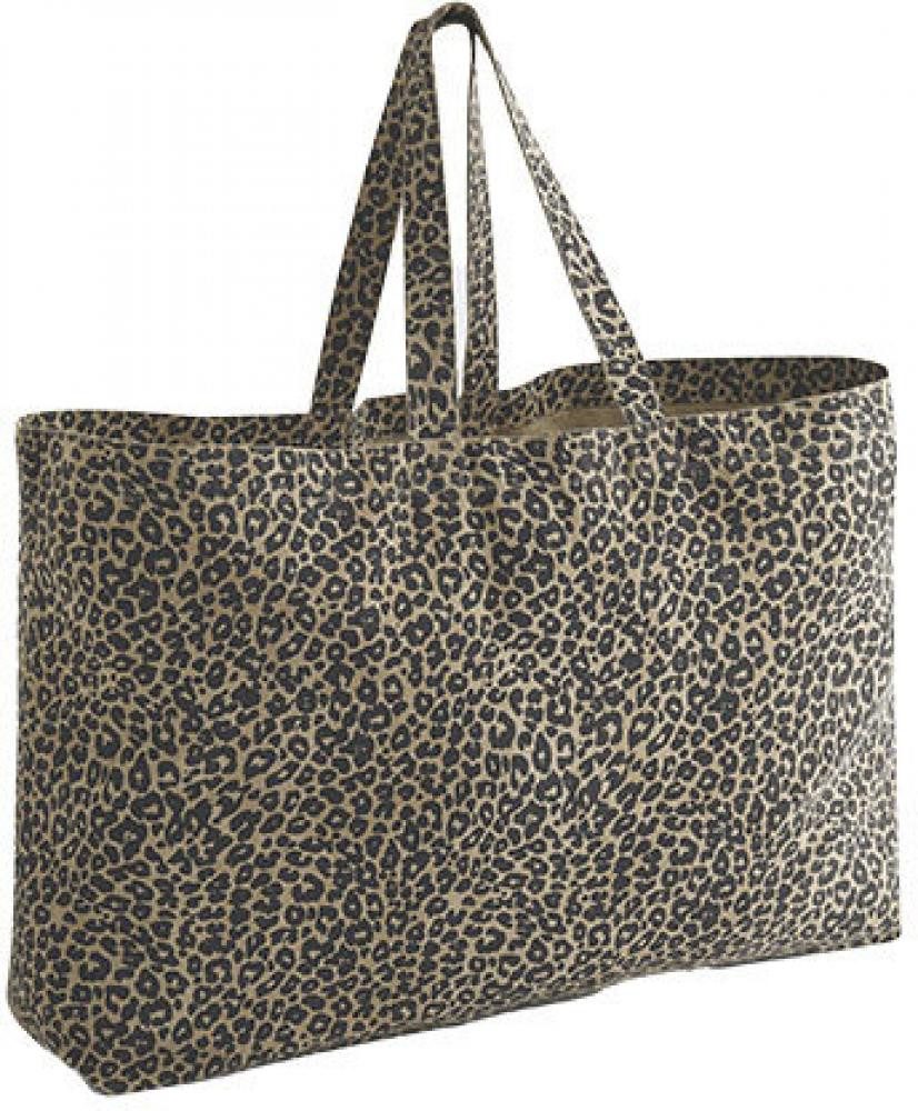 Westford Mill Umhängetasche Leopard Print Canvas Oversized Umhängetasche