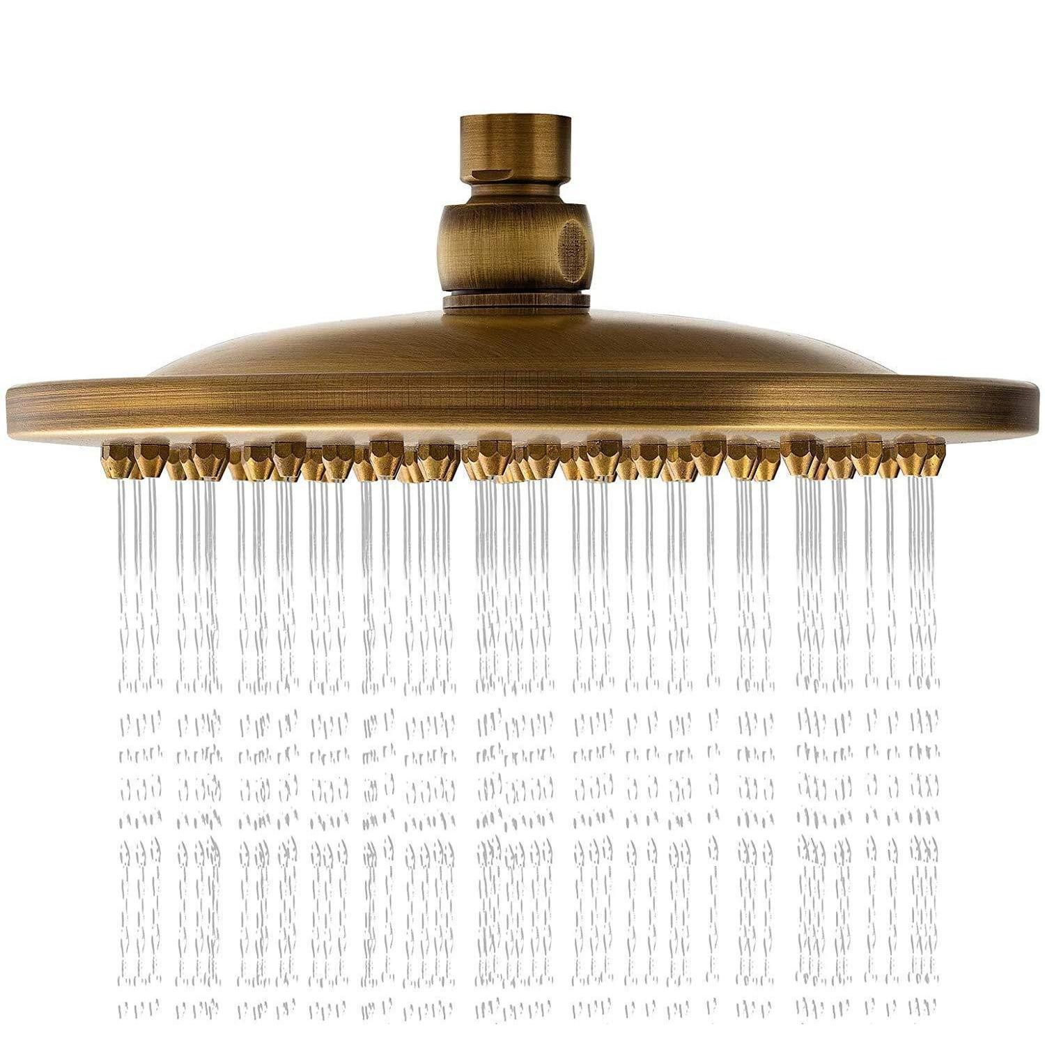 LuxusKollektion Regenduschkopf Regendusche Antik Messing 20x20cm