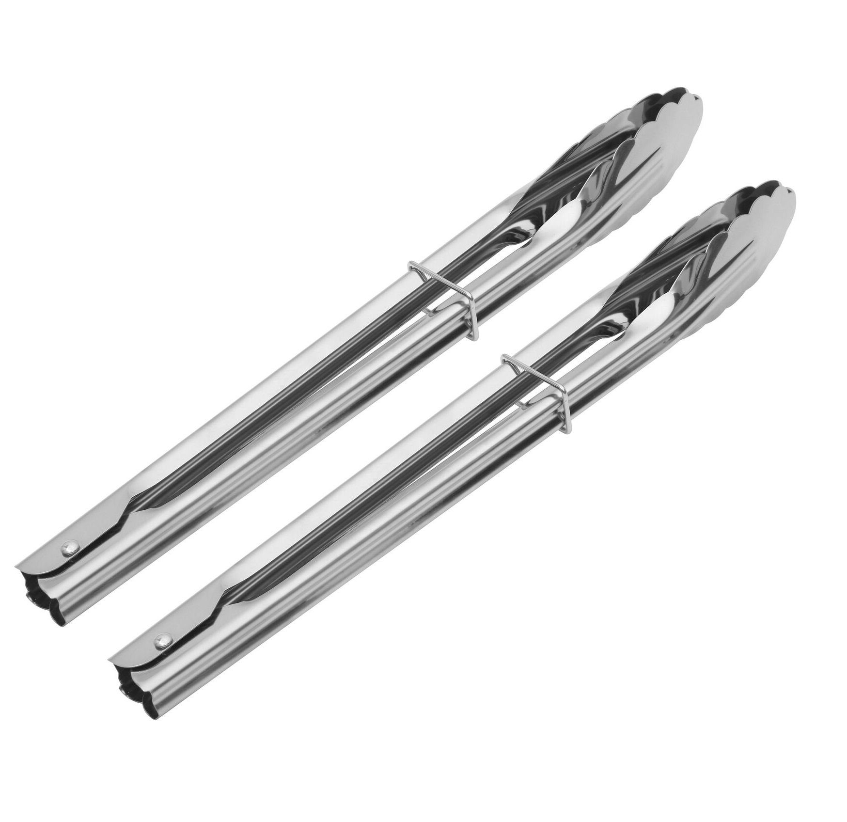 Grillzange 2er Set Grillzange aus rostfreiem Edelstahl [Länge-28cm] - 2 Stück