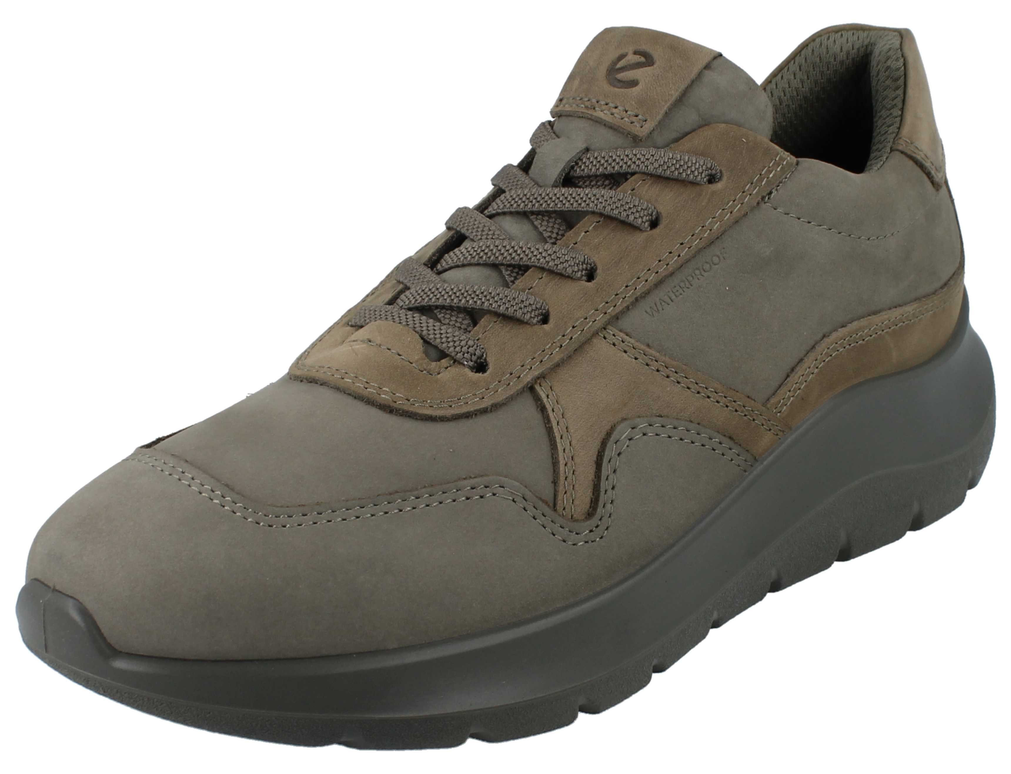 Ecco ECCO Valerie Damen Sneaker olive Nubukleder - Größe: 37 Schnürschuh Wechselfußbett