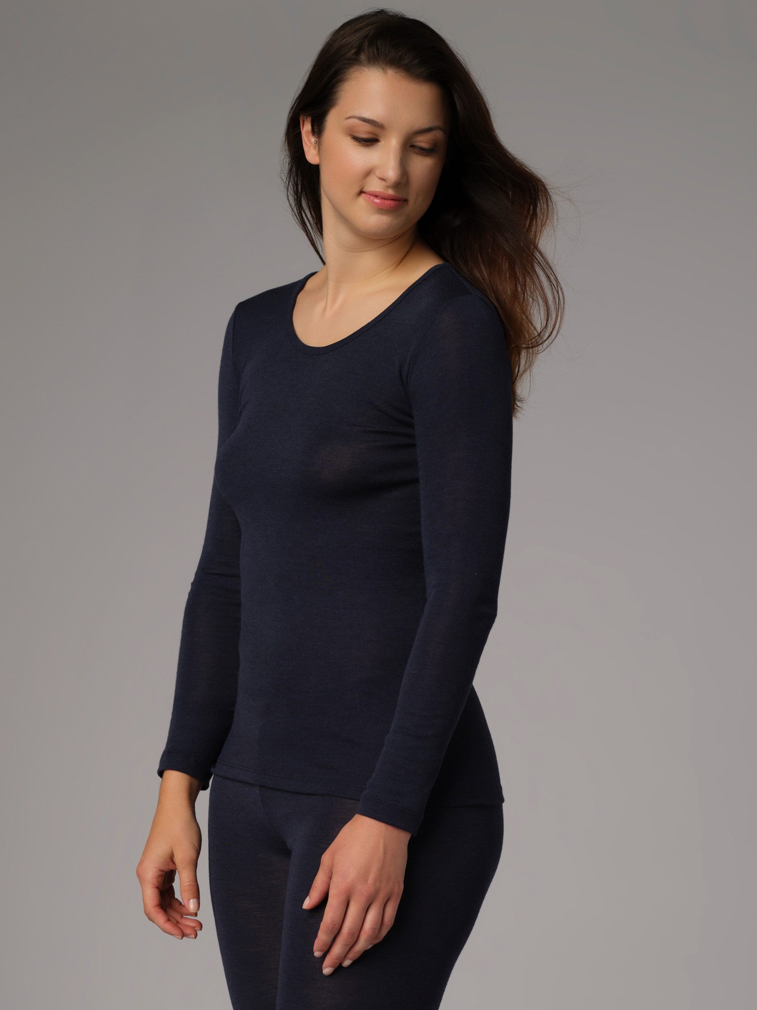 comazo Langarmshirt aus Merinowolle-Seide