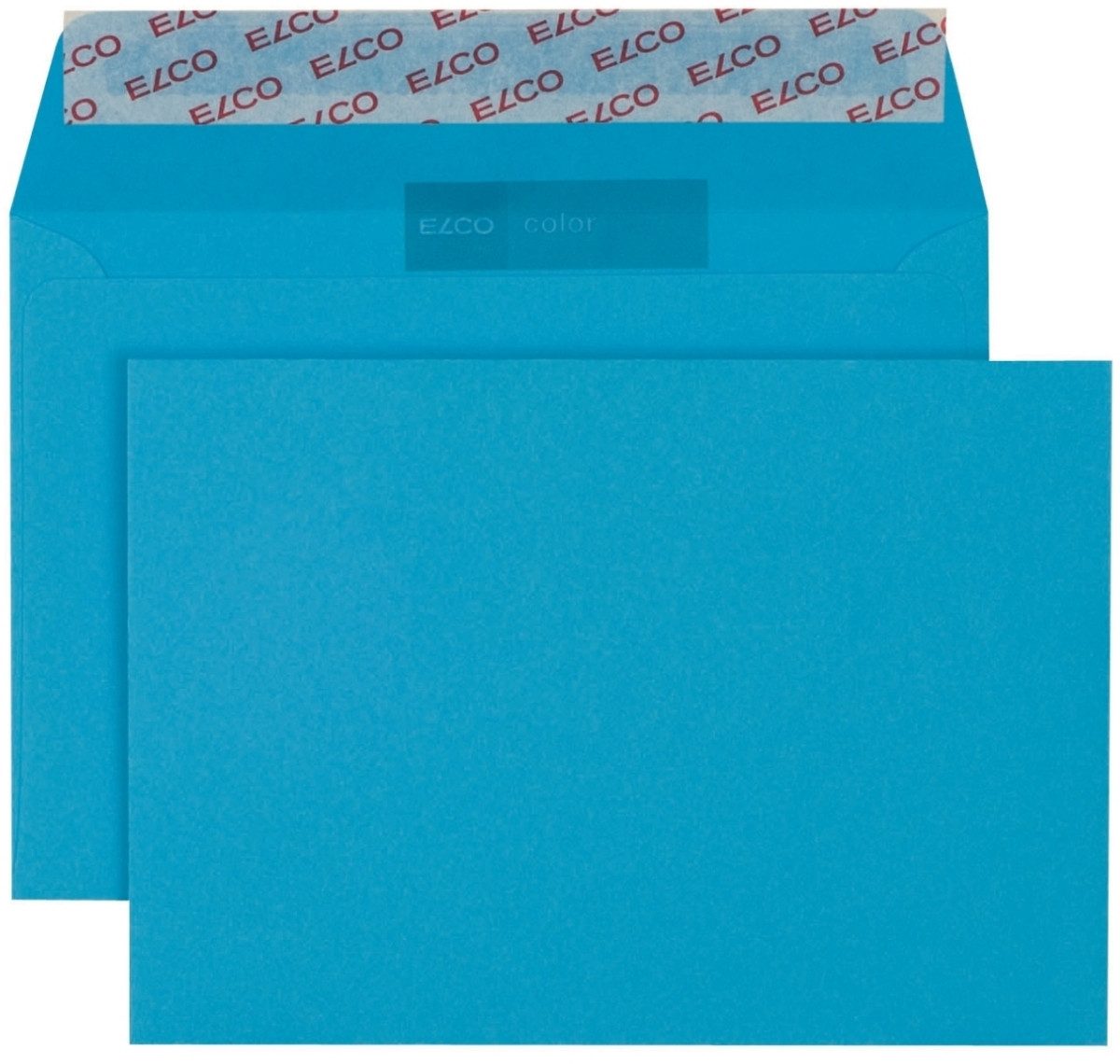 ELCO Briefumschlag Briefumschläge Color C6 intensivblau Haftklebung Papier 100g/qm VE=250