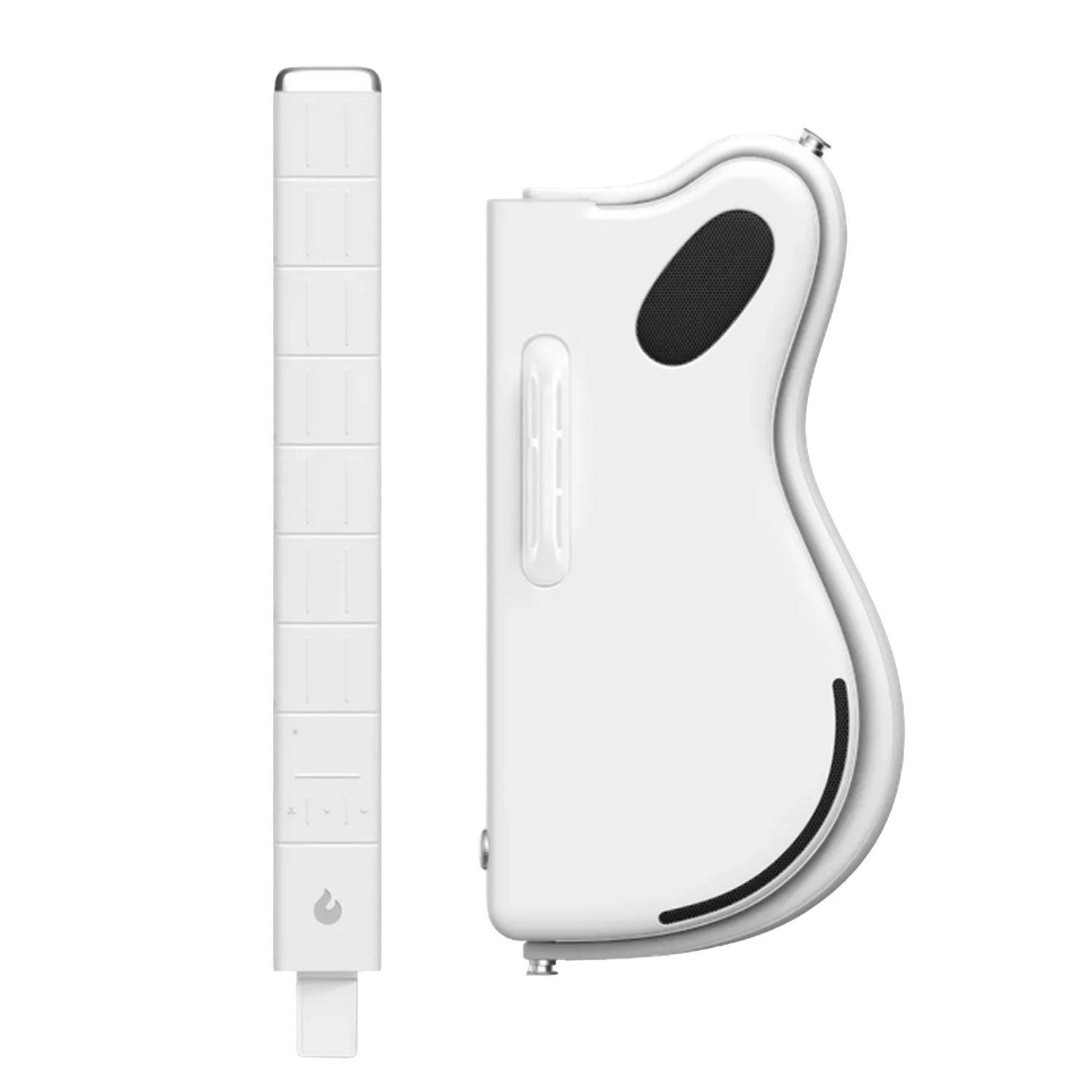 Lava Music Westerngitarre Lava Music Gitarre Genie Smart-Gitarre Weiss, Smart-Gitarre mit Touch-Griffbrett, 6.35 mm Klinke, 3.5 mm Klinke, USB Type-C, 1-St., Smart-Gitarre