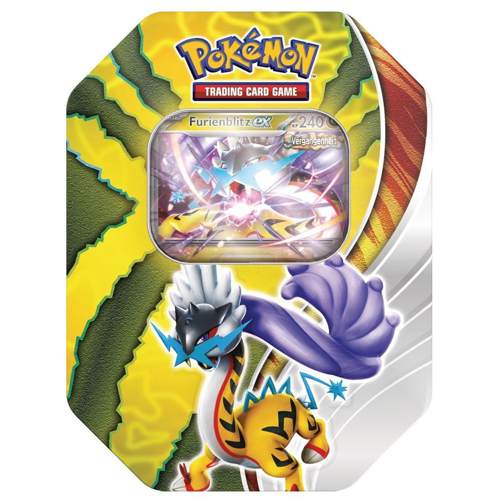POKÉMON Sammelkarte Tin Box Furienblitz Pokemon Sammel-Karten Kollektion deutsch