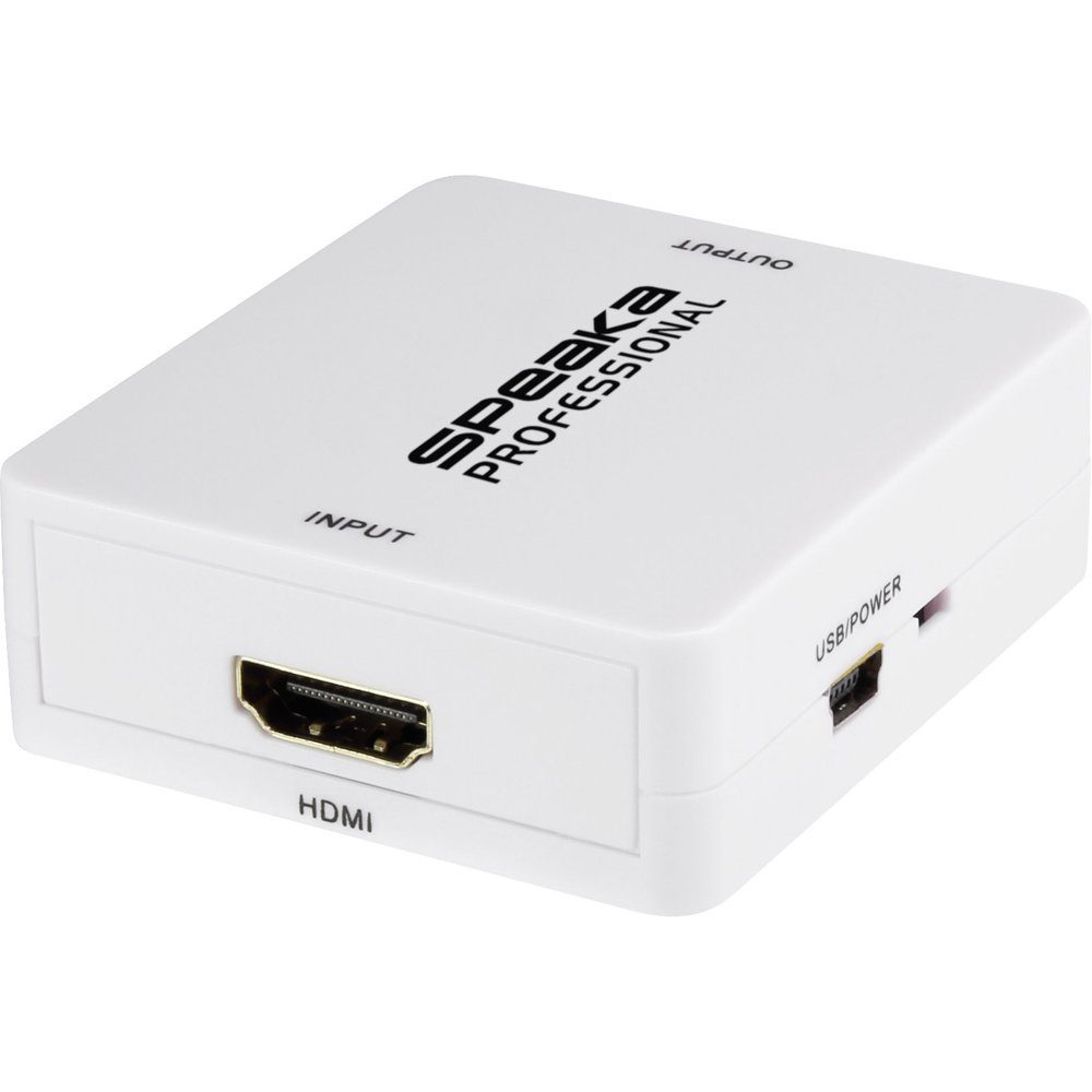 SpeaKa Professional SpeaKa Professional Audio Extraktor [HDMI - HDMI, Klinke, Cinch] 1920 Audio-Adapter