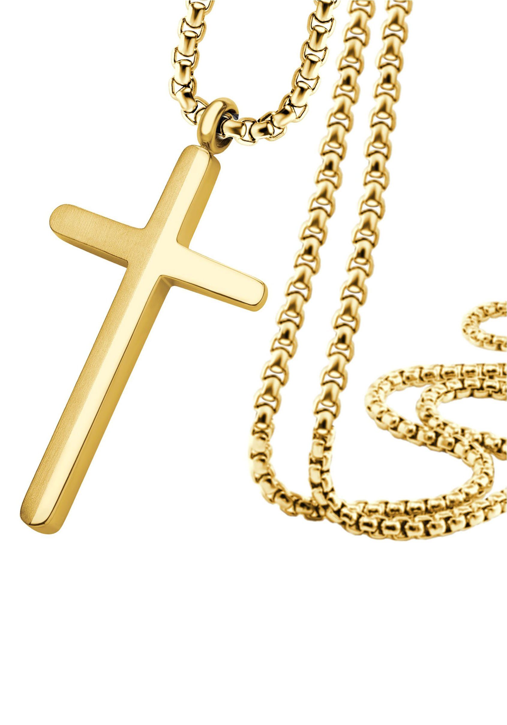 Firetti Kette mit Anhänger Schmuck Geschenk Kreuz