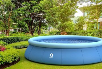 Avenli Quick-Up Pool Prompt Set Pool Komplettset 450 x 90 cm (Aufstellpool), Leiter