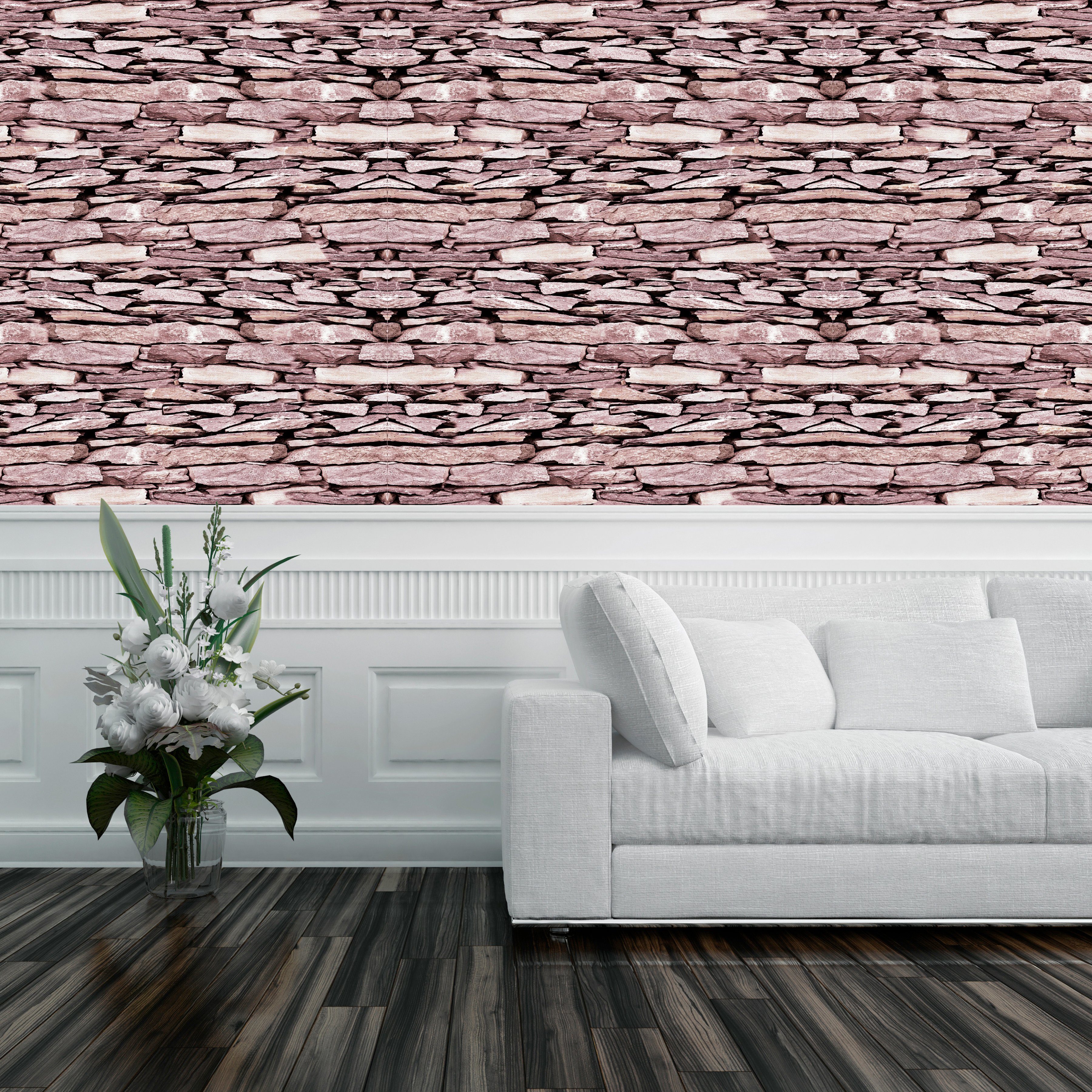 queence Vinyltapete Yoaph, glatt, Abriebeffekte, Steinoptik, bedruckt, clean, minimalistisch, unifarben, 90x250cm, selbstklebend, kinderleichte Anbringung, Sticker