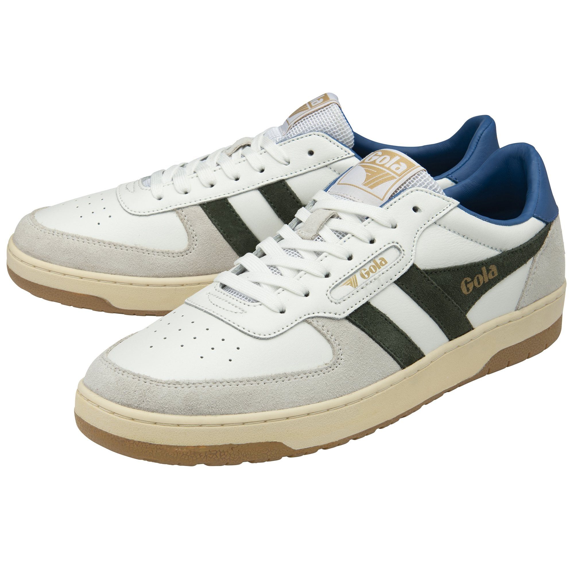 Gola Hawk 2025 weiss/khakigrün/saphirblau Herren Sneaker