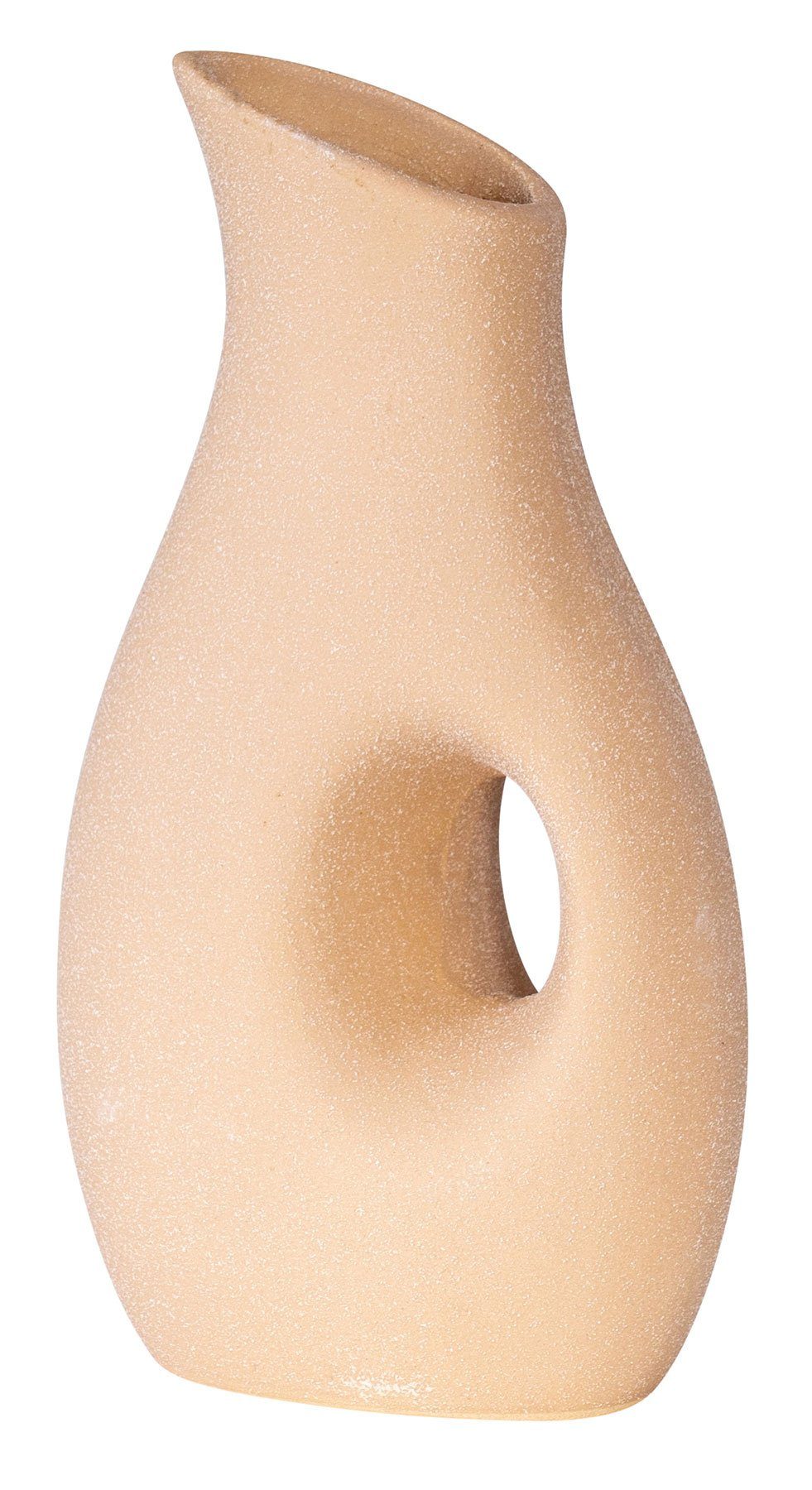 Vase Tischdeko Variante Keramik Beige Dekovase, Dekovase H22cm Sand Levandeo® Blumenvase 1