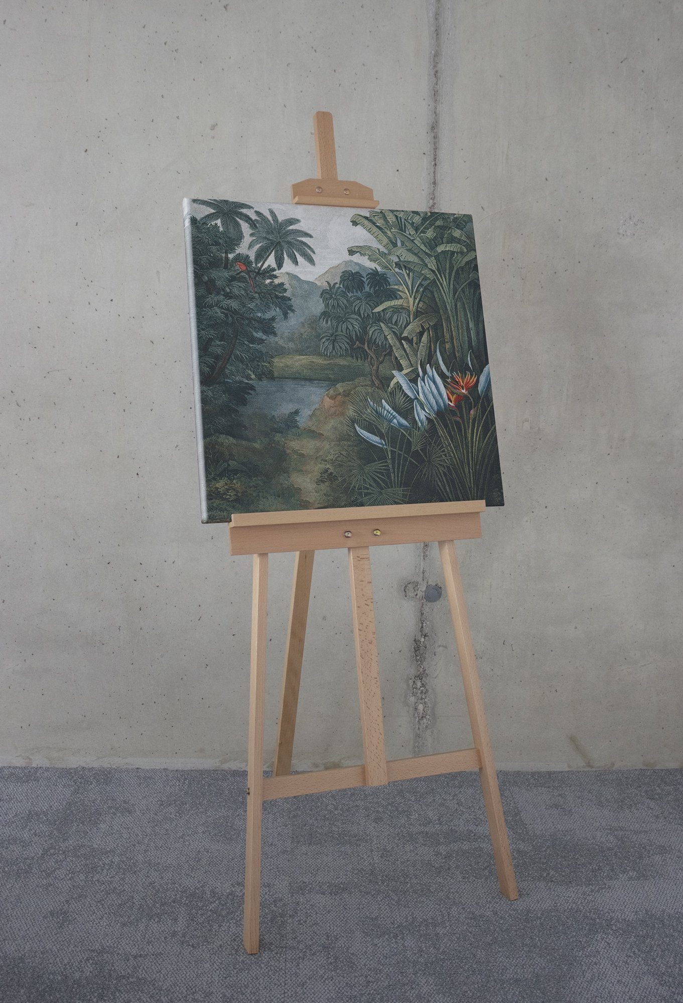 Komar Leinwandbild Exotic Empire - Größe 60 x 60 cm, Natur (1 St), Keilrahmenbild mi Echtholzrahmen