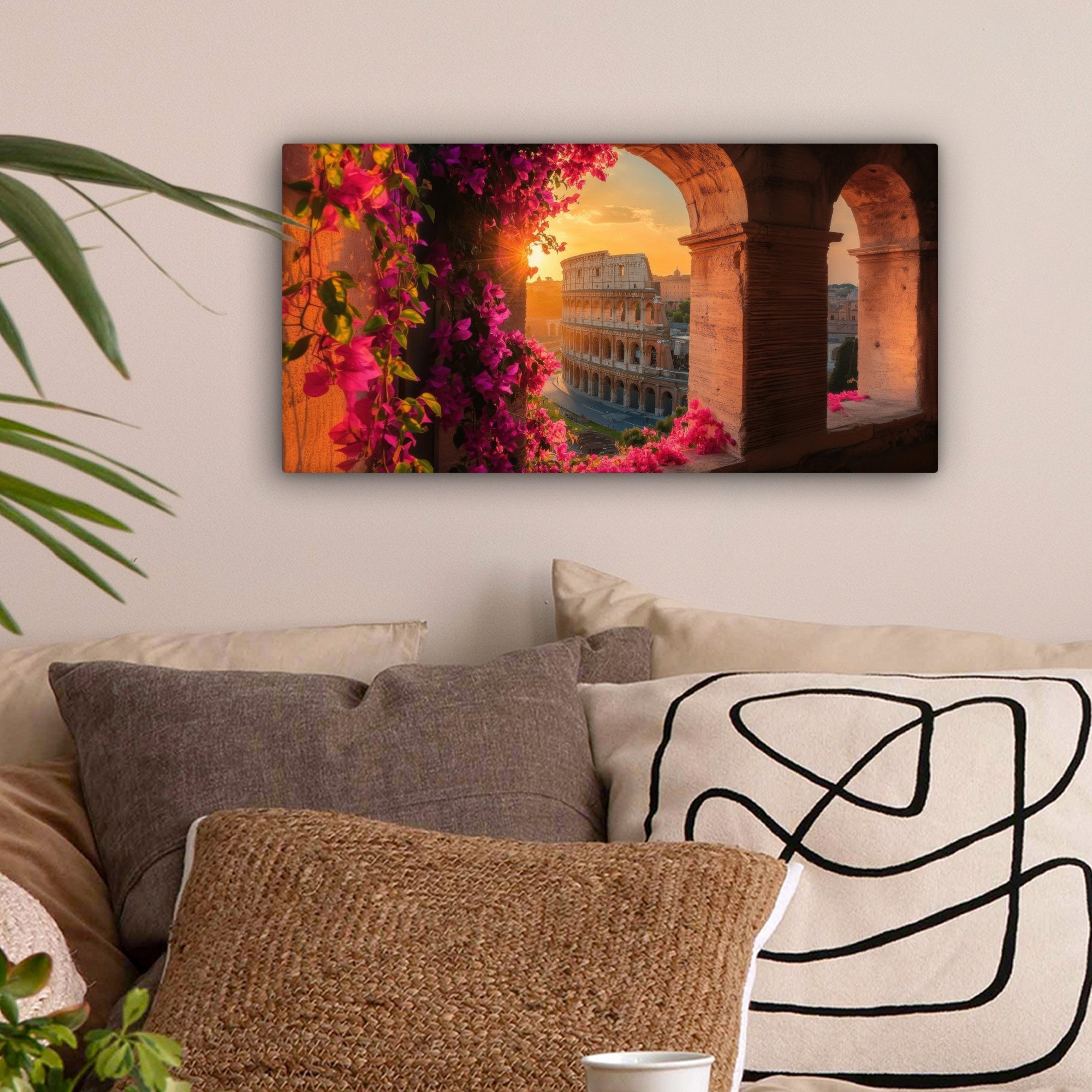 OneMillionCanvasses® Leinwandbild Panorama Kolosseum - Rom günstig online kaufen